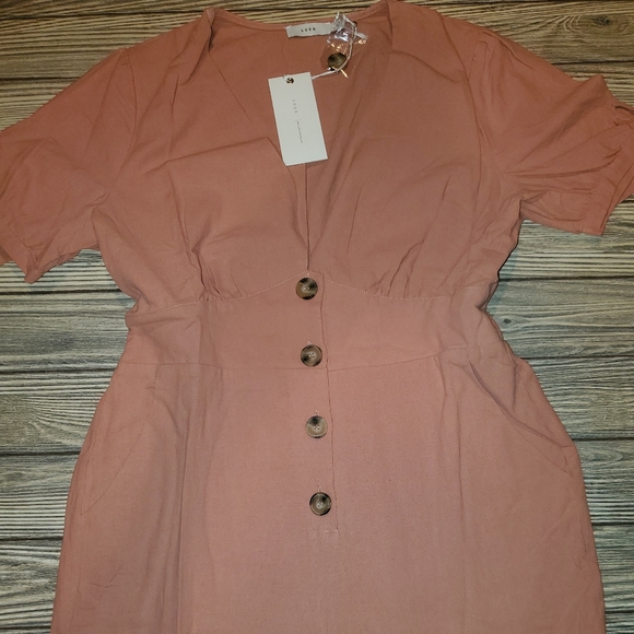 Sale! DANNI Blush Jumpsuit - Picture 3 of 5